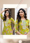 Trendy Barlin Vol 1 By Vaniska Barlin Printed Embroidery Kurti Wholesale Online